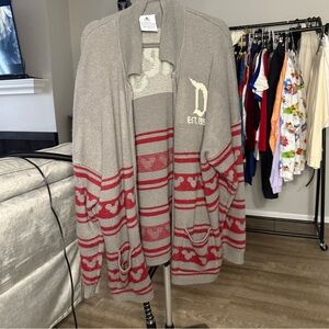Disney Zip-Up Knit Style Sweater Disneyland